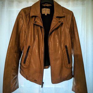 Vintage Wilson Leather Caramel Colored Leather Moto Jacket - Timeless Style